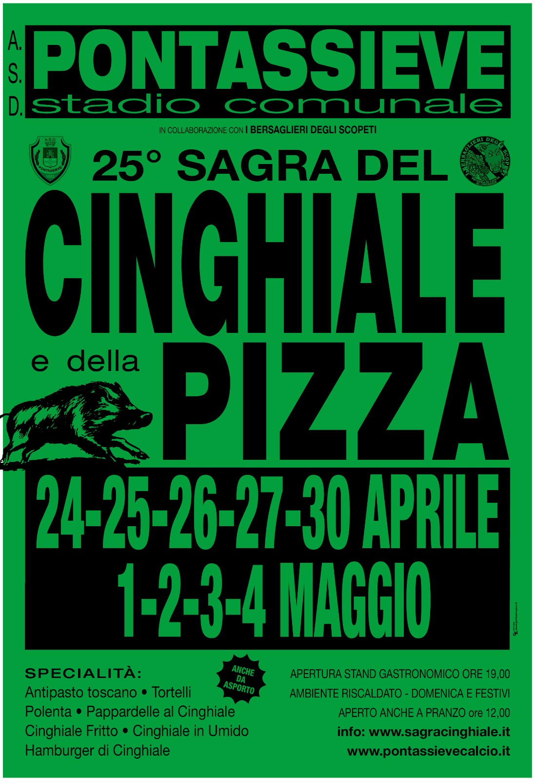 Pontassieve, sagra del Cinghiale e della Pizza